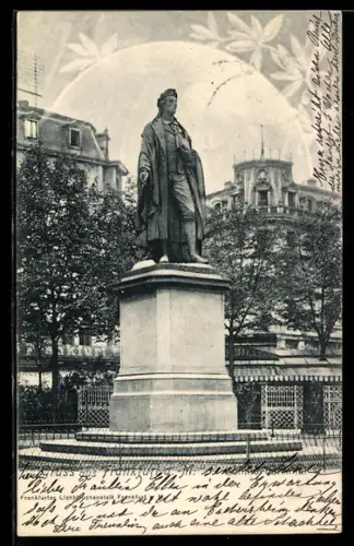 AK Frankfurt a. M., Schiller-Denkmal