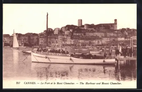 AK Cannes, Le Port et le Mont Chevalier