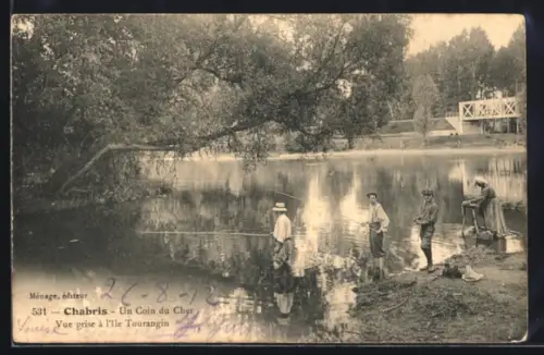 AK Chabris, Un coin du Cher, vue prise à l`Ile Tourangin