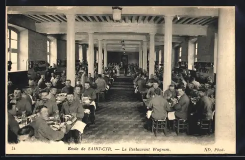 AK St-Cyr, Ecole de Saint-Cyr, Le Restaurant Wagram, Innenansicht