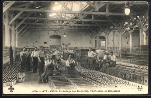 AK Vichy, Emballage des Bouteilles, Verification et Etiquetage