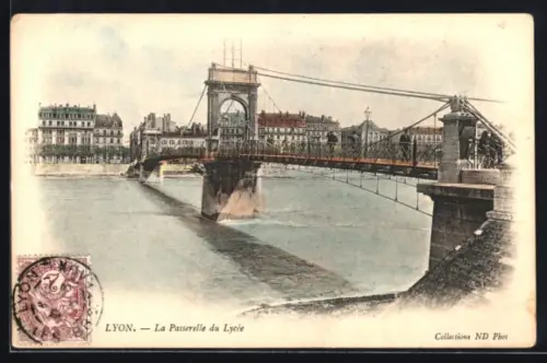 AK Lyon, La Passerelle du Lycée