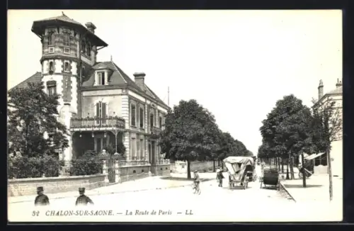 AK Chalon-sur-Saone, La Route de Paris