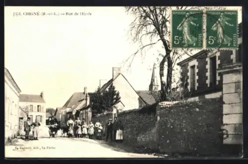 AK Chigné, Rue de l'Ecole