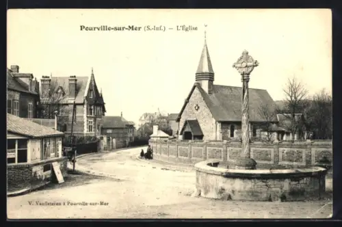 AK Pourville-sur-Mer, l'Église