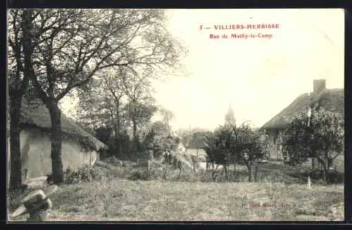 AK Villiers-Herbisse, Rue de Mailly-le-Camp