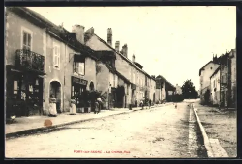 AK Port-sur-Saone, La Grande-Rue