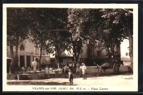 AK Villars-sur-Var, Place Carnot