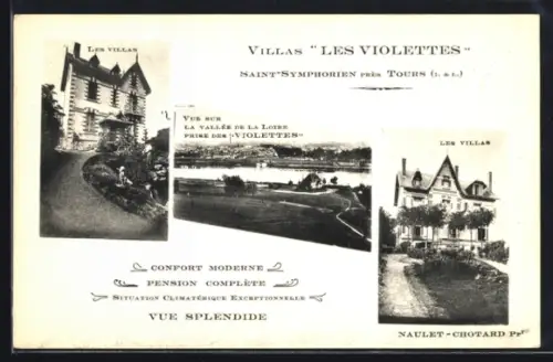 AK Saint-Symphorien, Villas Les Violettes avec vue sur la vallée de la Loire et confort moderne