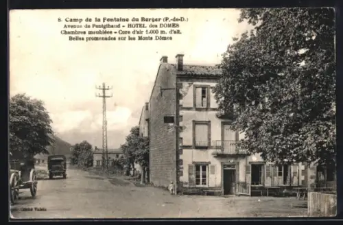 AK Pontgibaud, Hotel des Domes, Chambres meublées