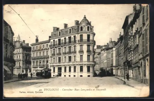 AK Toulouse, Carrefour Rues Languedoc et Nazareth