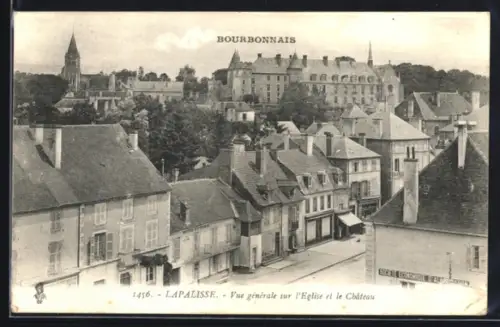 AK Lapalisse, Vue générale sur l`Eglise et le Château