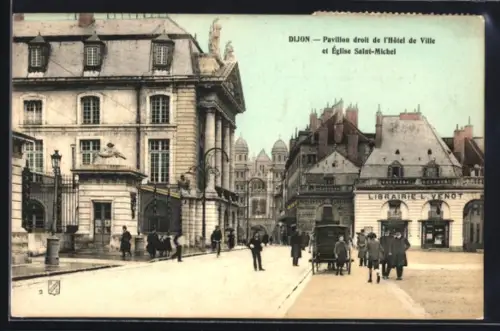 AK Dijon, Pavillon droit de l`hôtel de ville, Libraire L. Venot
