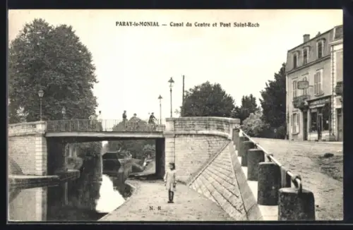 AK Paray-le-Monial, Cnaal du Centre et Pont Saint-Roch