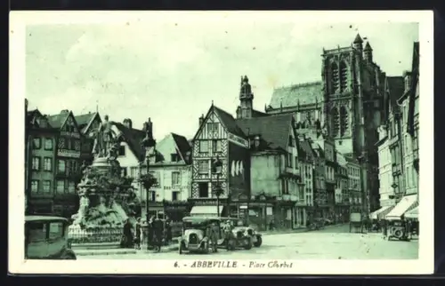 AK Abbeville, Place Courbet