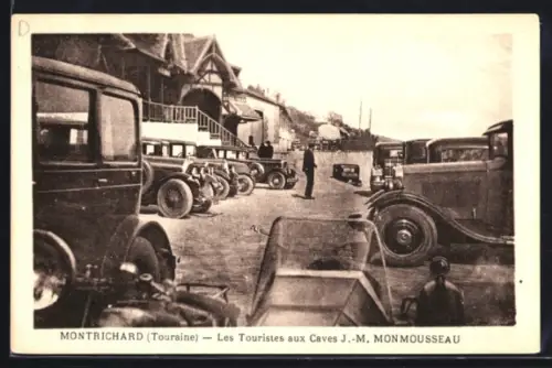 AK Montrichard /Touraine, Les Touristes aux Caves J. M. Monmousseau