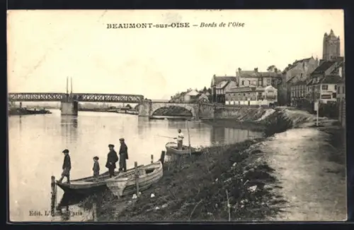 AK Beaumont-sur-Oise, Bords de l`Oise
