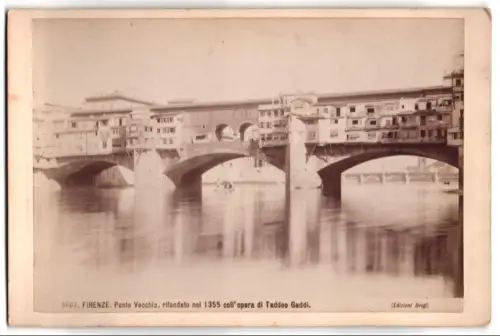 Fotografie unbekannter Fotograf, Ansicht Firenze, Ponte Vecchio