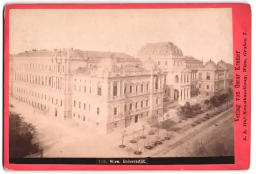 Fotografie Oscar Kramer, Wien, Graben 7, Ansicht Wien, Partie am Universitätsgebäude