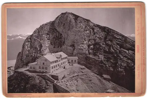 Fotografie Römmler & Jonas, Dresden, Ansicht Pilatus Kulm, Hütte auf der Kulm