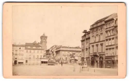 Fotografie unbekannter Fotograf, Ansicht Berlin, Schlossplatz mit Reiterstandbild