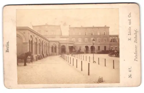 Fotografie E. Linde und Co., Ort unbekannt, Ansicht Berlin, Blick zum Potsdamer Bahnhof