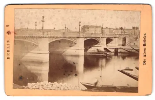 Fotografie unbekannter Fotograf, Ansicht Berlin, Die Alsen-Brücke