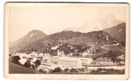 Fotografie unbekannter Fotograf, Ansicht Füssen, Mechanische Seilwarenfabrik, Panoramaansicht der Fabrik