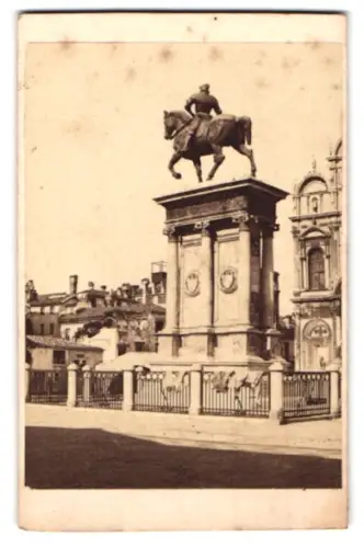 Fotografie C. Naya, Venedig, Campo St. Maurizio 2758, Ansicht Venedig, Monument B. Colleoni