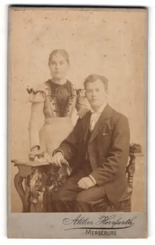 Fotografie Herrfurth, Merseburg, Brühl 4, Paarporträt