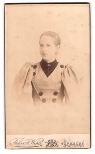 Fotografie Atelier B. Wehle, Dresden, Marienstrasse 44, Porträt einer Dame