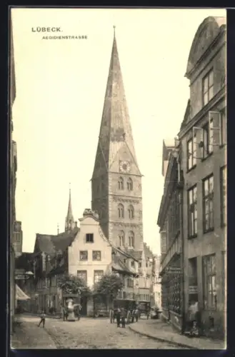 AK Lübeck, Aegidienstrasse, Kirche