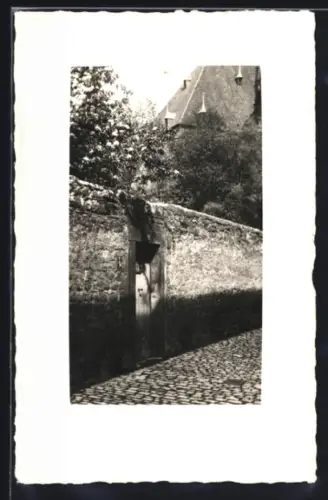 Foto-AK Erfurt, Pforte in der Stiftsgasse