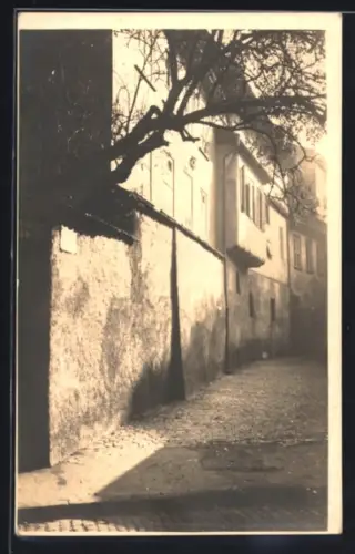 Foto-AK Erfurt, Kirchhofgasse, Strassenpartie