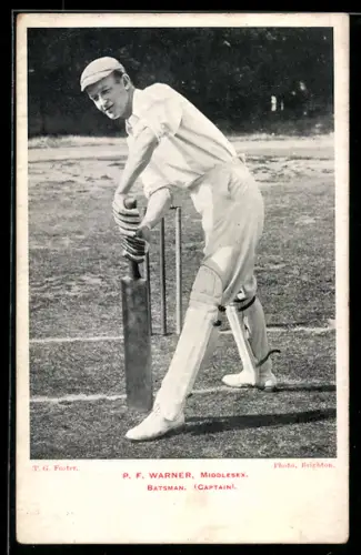 AK Middlesex, Cricketsppieler P. F. Warner, Batsman