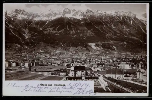 Foto-AK Fritz Gratl: Innsbruck, Gesamtansicht