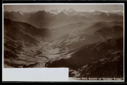Foto-AK Fritz Gratl: Kitzbüheler Horn, Aussicht auf Venediger Gruppe