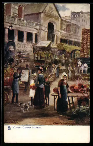 Künstler-AK London, Covent Garden Market