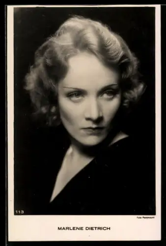 AK Schauspielerin Portrait Marlene Dietrich