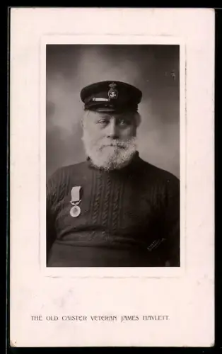 AK The Old Caister Veteran James Haylett mit Verdienstmedaille
