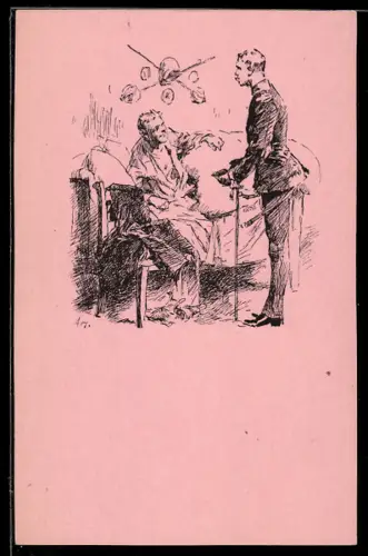 Künstler-AK Illustrations-Probe aus Ehre, Freiheit, Vaterland!, Geschichten aus der Studentenzeit von Karl Kohl