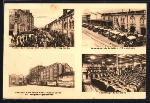 AK Champigneulles /Meurthe-et-Moselles, Brasserie de Champigneulles, Sortie de l`usine: ouvriers et employés