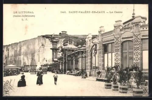 AK Saint-Valéry-en-Caux /Seine-Inférieure, Le Littoral, Le Casino