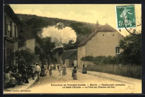 AK Morre, Franche-Comté, Restaurant Lemuhot, La Salle d`Ecole, Chemin de Fer