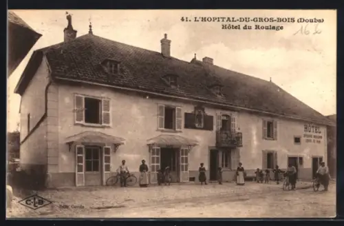 AK L`Hôpital-du-Grosbois /Doubs, Hôtel du Roulage