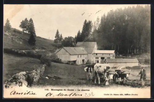 AK Montagnes du Doubs, La charrue