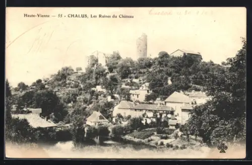 AK Chalus /Haute-Vienne, Les Ruines du Château