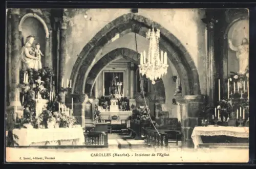 AK Carolles /Manche, Intérieur de l`Eglise