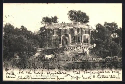 AK Nice, La Cascade du Château