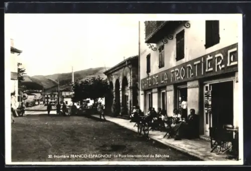 AK Béhobie, Frontière Franco-Espagnole, Le Pont International